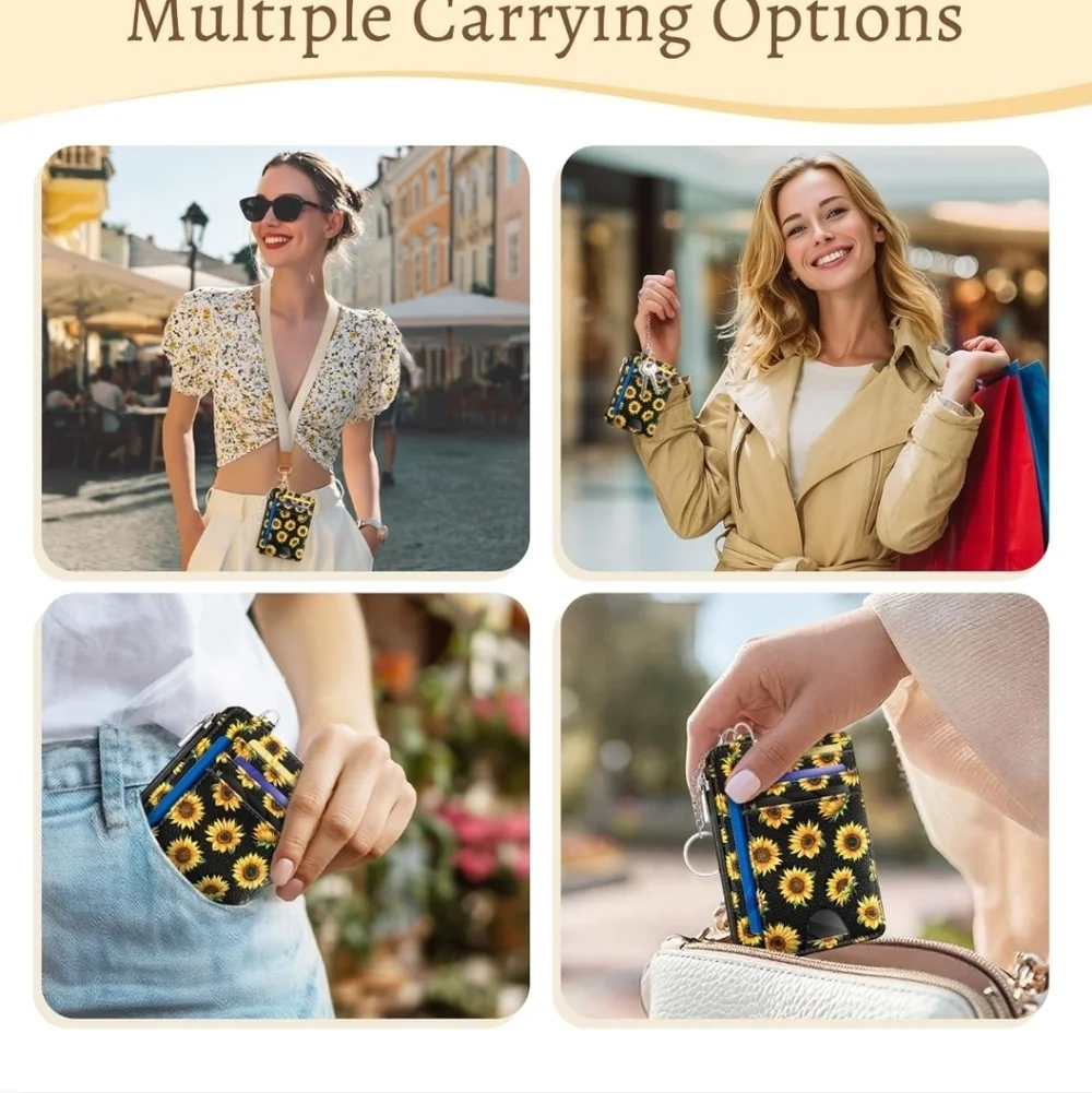 Sunflower Card Organizer with ID Window